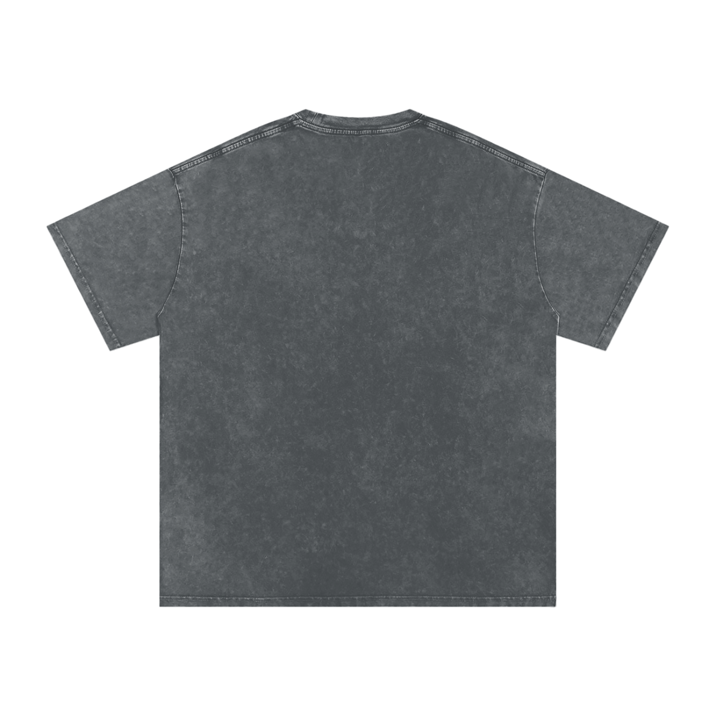 Acid Wash Oversize T-Shirt - Wise man MAD - Ivory