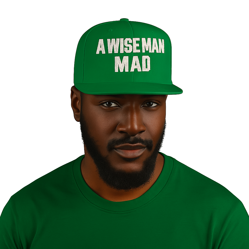 A Wise Man Mad - Kelly Green crown limited edition Snapback