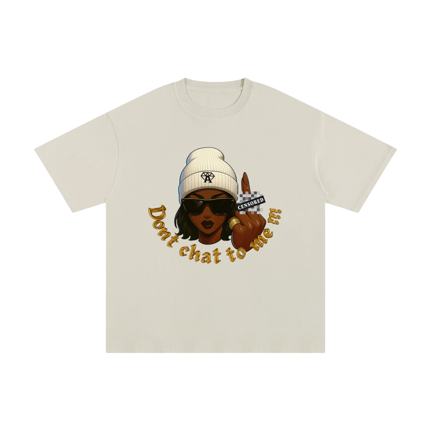 Don't chat T-shirt Gyaldem- Mocha
