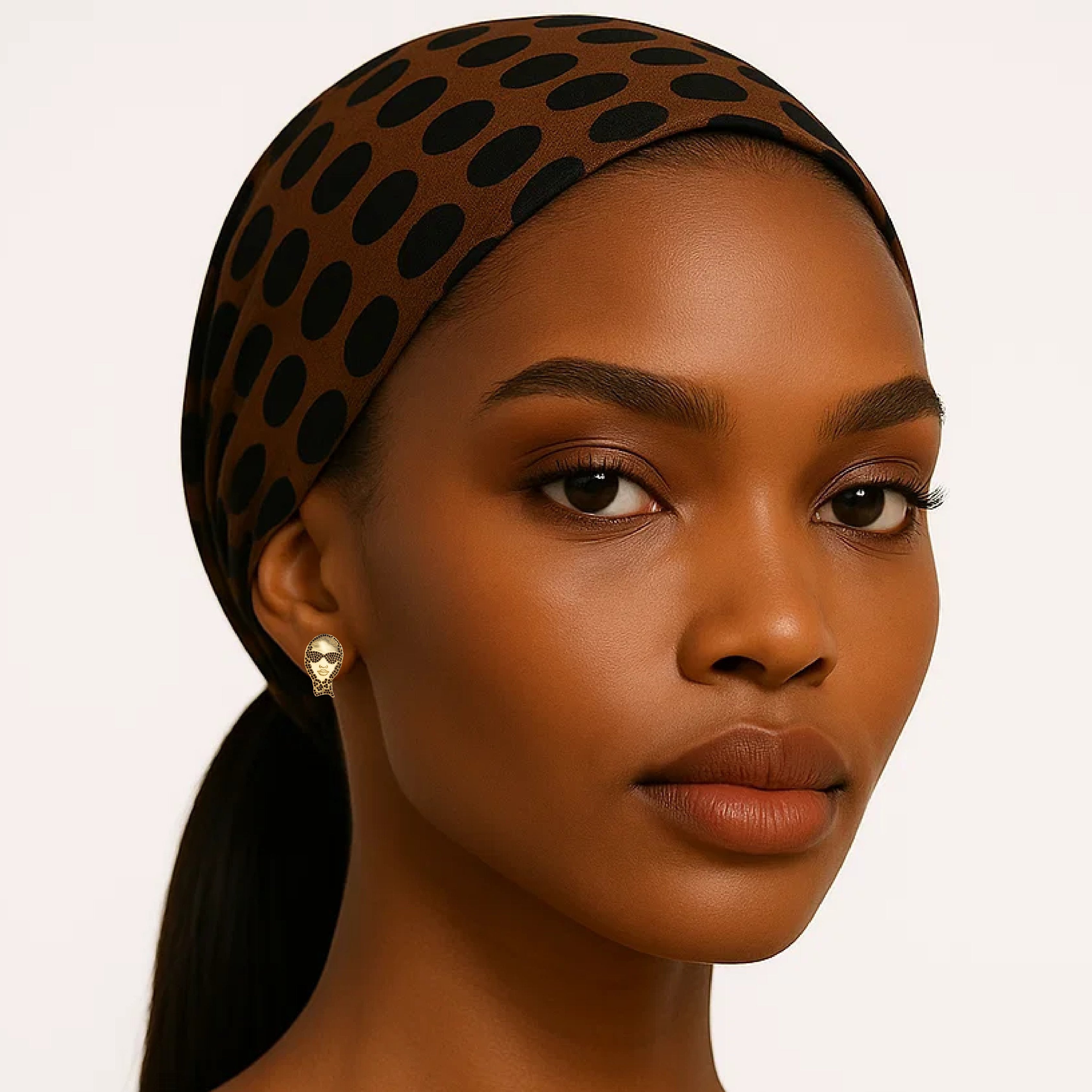 Fecilia Foulard Earrings – 14k Gold-Plated Bling Jewellery