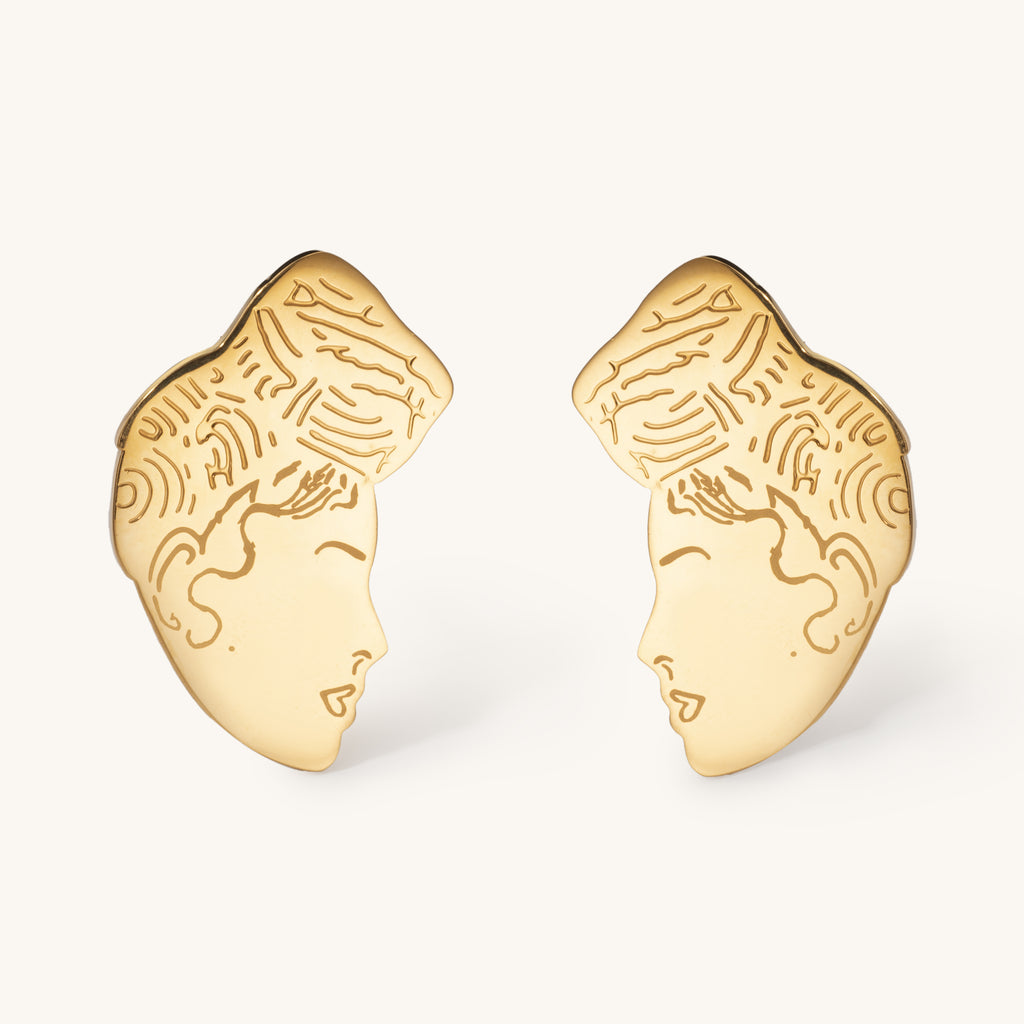 Hadda Headscarf earrings 18k gold plated