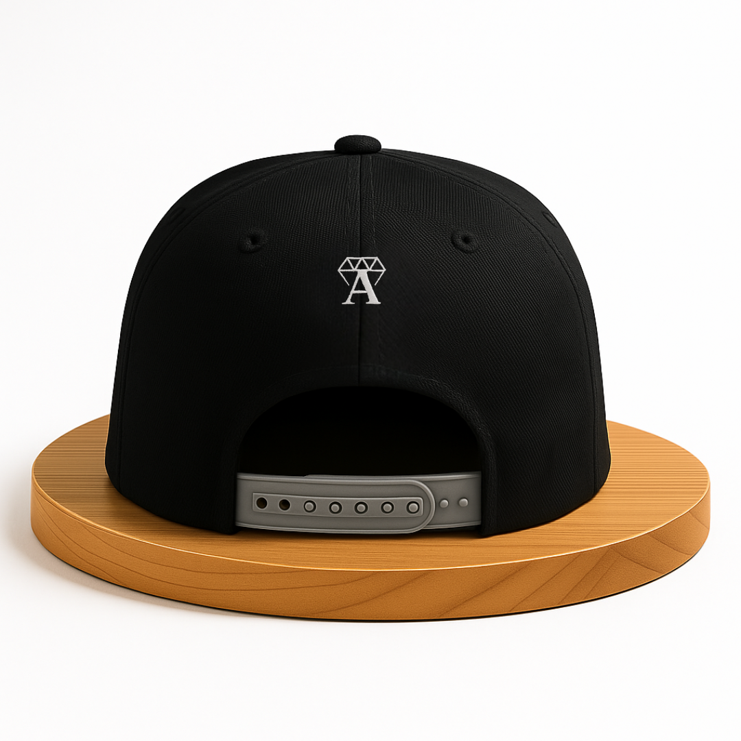 A Wise Man Mad Snapback - Grey crown black limited edition snapback