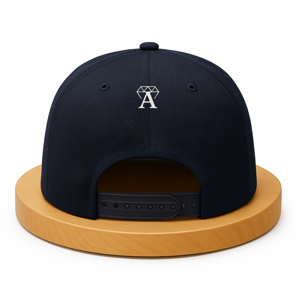 A Wise Man Mad - Midnight blue crown with ivory limited edition snapback