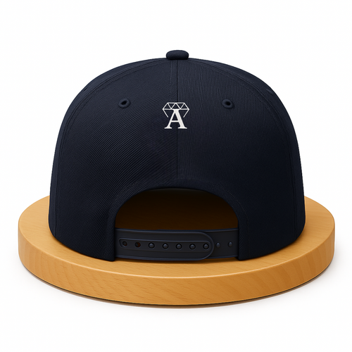 A Wise Man Mad - Midnight blue crown with ivory limited edition snapback